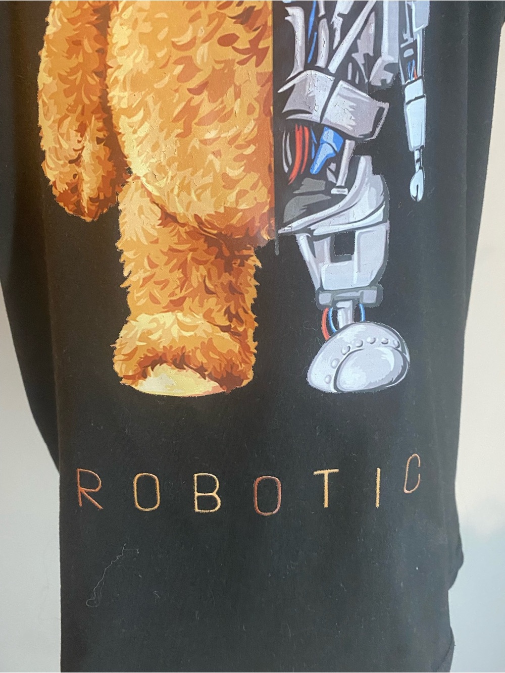 Black 'Robotic' Graphic Short Sleeve Tee - Picture 4 of 9